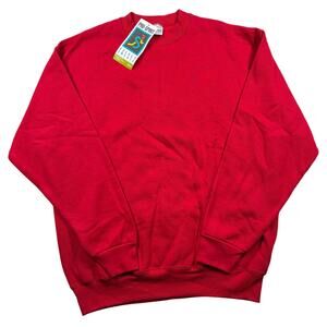 Vintage Pro Spirit Sweatshirt XLT Red Fleece Crewneck Lounge Athleisure 90s NEW